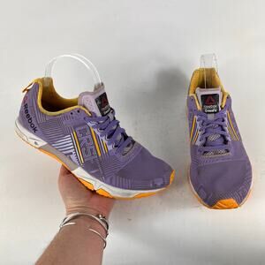 Reebok CrossFit Sprint 2.0 women's size 8.5 purple yellow athletic sneakers shoe